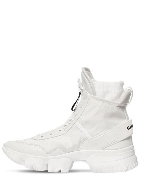 givenchy shoes white|Givenchy jaw high white sneakers.